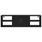 vidaXL Wall-Mounted Shelf Black Oak 140x41x75 cm Engineered Wood