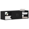vidaXL Wall-Mounted Shelf Black Oak 140x41x75 cm Engineered Wood