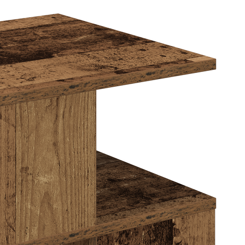 vidaXL Side Table Old Wood Wood 40x40x40 cm Storage End Table Square