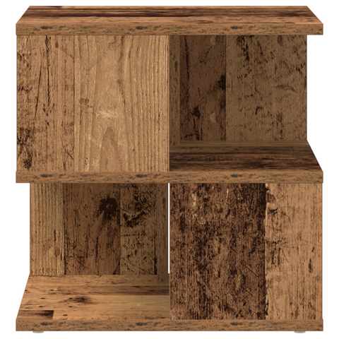 vidaXL Side Table Old Wood Wood 40x40x40 cm Storage End Table Square