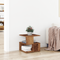 vidaXL Side Table Old Wood Wood 40x40x40 cm Storage End Table Square