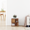 vidaXL Side Table Old Wood Wood 40x40x40 cm Storage End Table Square