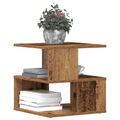 vidaXL Side Table Old Wood Wood 40x40x40 cm Storage End Table Square