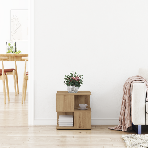 vidaXL Side Table Artisan Oak 40x40x40 cm Made of Engineered Wood