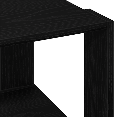 vidaXL Coffee Table Black oak 40x40x30 cm Engineered wood