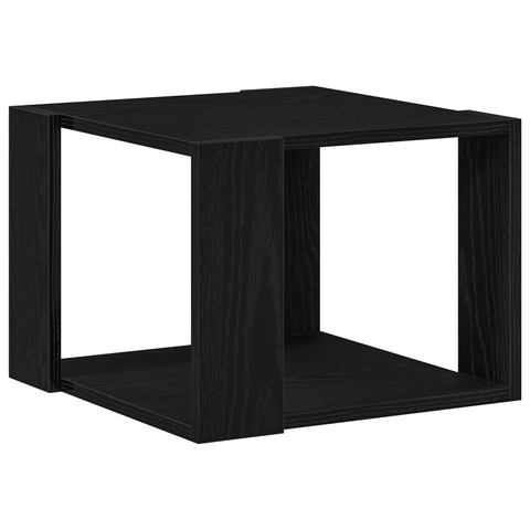 vidaXL Coffee Table Black oak 40x40x30 cm Engineered wood