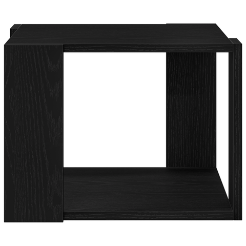 vidaXL Coffee Table Black oak 40x40x30 cm Engineered wood