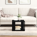 vidaXL Coffee Table Black oak 40x40x30 cm Engineered wood