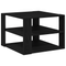 vidaXL Coffee Table Black Oak 59,5x59,5x40 cm Engineered Wood