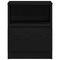 vidaXL Black Oak Nightstand 15.7x15.7x19.7 inches Made of Engineered Wood