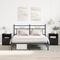 vidaXL Nightstands 2-Pack Black Oak 40x40x50 cm Made of Engineered Wood