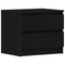 vidaXL Nightstand Black Oak 50x40x43.5 cm Made of Engineered Wood