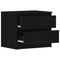 vidaXL Nightstand Black Oak 50x40x43.5 cm Made of Engineered Wood