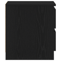 vidaXL Nightstand Black Oak 50x40x43.5 cm Made of Engineered Wood