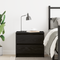 vidaXL Nightstand Black Oak 50x40x43.5 cm Made of Engineered Wood