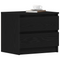 vidaXL Nightstand Black Oak 50x40x43.5 cm Made of Engineered Wood