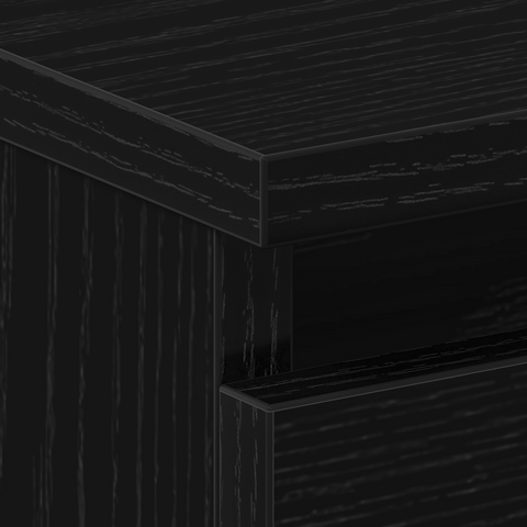 vidaXL Nightstands 2 pack Black Oak 50x40x43.5 cm Made from Engineered Wood