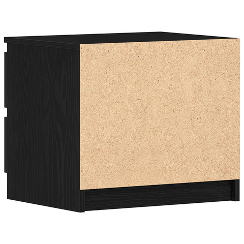 vidaXL Nightstands 2 pack Black Oak 50x40x43.5 cm Made from Engineered Wood