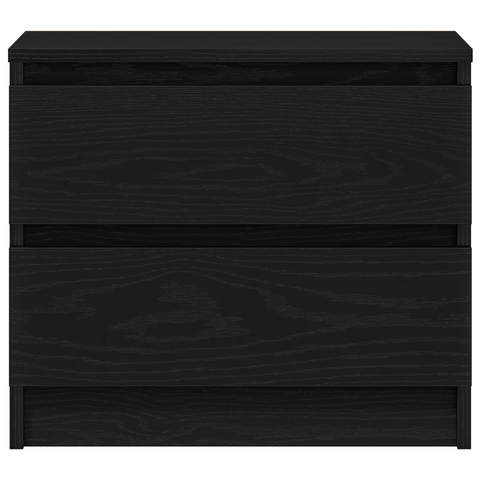 vidaXL Nightstands 2 pack Black Oak 50x40x43.5 cm Made from Engineered Wood