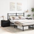 vidaXL Nightstands 2 pack Black Oak 50x40x43.5 cm Made from Engineered Wood
