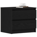 vidaXL Nightstands 2 pack Black Oak 50x40x43.5 cm Made from Engineered Wood