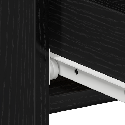 vidaXL Nightstand in Black Oak - 40x35x62.5 cm, Made from Engineered Wood