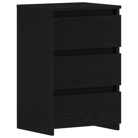 vidaXL Nightstand in Black Oak - 40x35x62.5 cm, Made from Engineered Wood