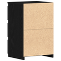 vidaXL Nightstand in Black Oak - 40x35x62.5 cm, Made from Engineered Wood