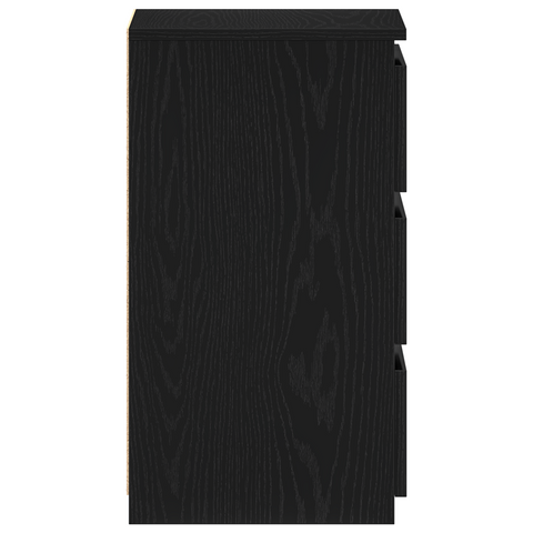 vidaXL Nightstand in Black Oak - 40x35x62.5 cm, Made from Engineered Wood