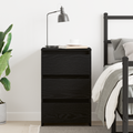 vidaXL Nightstand in Black Oak - 40x35x62.5 cm, Made from Engineered Wood