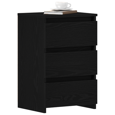 vidaXL Nightstand in Black Oak - 40x35x62.5 cm, Made from Engineered Wood
