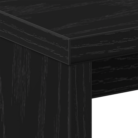 vidaXL Bedside Tables Set of 2 Black Oak Engineered wood 40x30x40