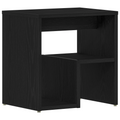 vidaXL Bedside Tables Set of 2 Black Oak Engineered wood 40x30x40