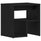 vidaXL Bedside Tables Set of 2 Black Oak Engineered wood 40x30x40