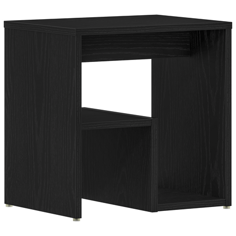 vidaXL Bedside Tables Set of 2 Black Oak Engineered wood 40x30x40