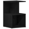 vidaXL Black Oak Nightstand, 35x35x55 cm, Made from Engineered Wood