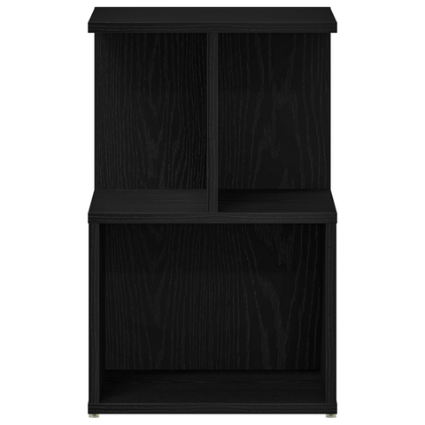 vidaXL Black Oak Nightstand, 35x35x55 cm, Made from Engineered Wood