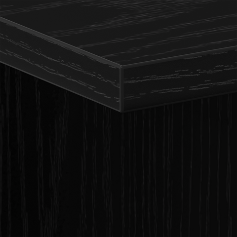 vidaXL Nightstands 2 pcs Black Oak 35x35x55 cm Engineered Wood