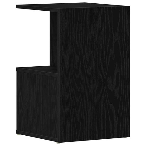 vidaXL Nightstands 2 pcs Black Oak 35x35x55 cm Engineered Wood
