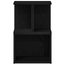 vidaXL Nightstands 2 pcs Black Oak 35x35x55 cm Engineered Wood