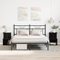 vidaXL Nightstands 2 pcs Black Oak 35x35x55 cm Engineered Wood