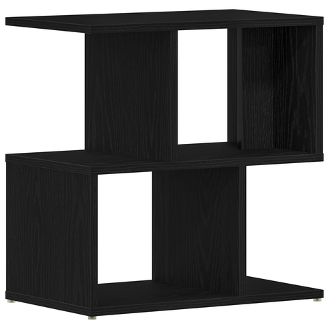 vidaXL Bedside Cabinet Black Oak 50x30x51,5 cm Engineered Wood