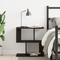 vidaXL Bedside Cabinet Black Oak 50x30x51,5 cm Engineered Wood
