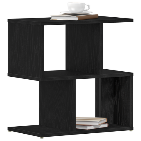 vidaXL Bedside Cabinet Black Oak 50x30x51,5 cm Engineered Wood