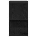 vidaXL Bedside Cabinet 2 pcs Black Oak 50x30x51,5 cm Engineered Wood