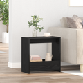 vidaXL Side Table Black Oak 50x26x50 cm Engineered Wood