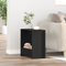 vidaXL Side Table Black Oak 50x26x50 cm Engineered Wood