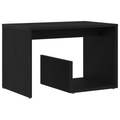 vidaXL Side Table Black Oak 59x36x38 cm Engineered Wood