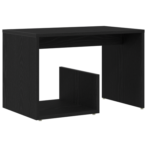 vidaXL Side Table Black Oak 59x36x38 cm Engineered Wood