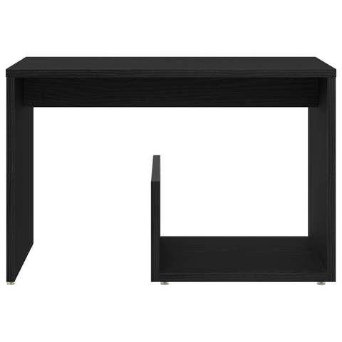 vidaXL Side Table Black Oak 59x36x38 cm Engineered Wood